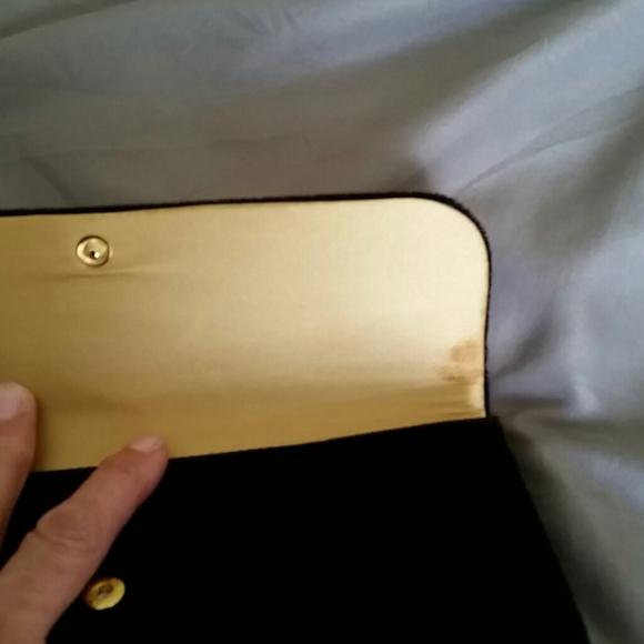 Victoria's Secret Black Velvet clutch - Picture 3 of 3
